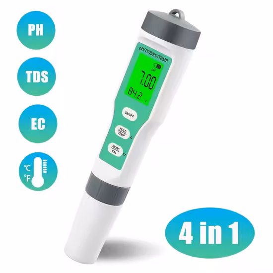 Treatment Plant pH Meter Tester pH O2 Ec